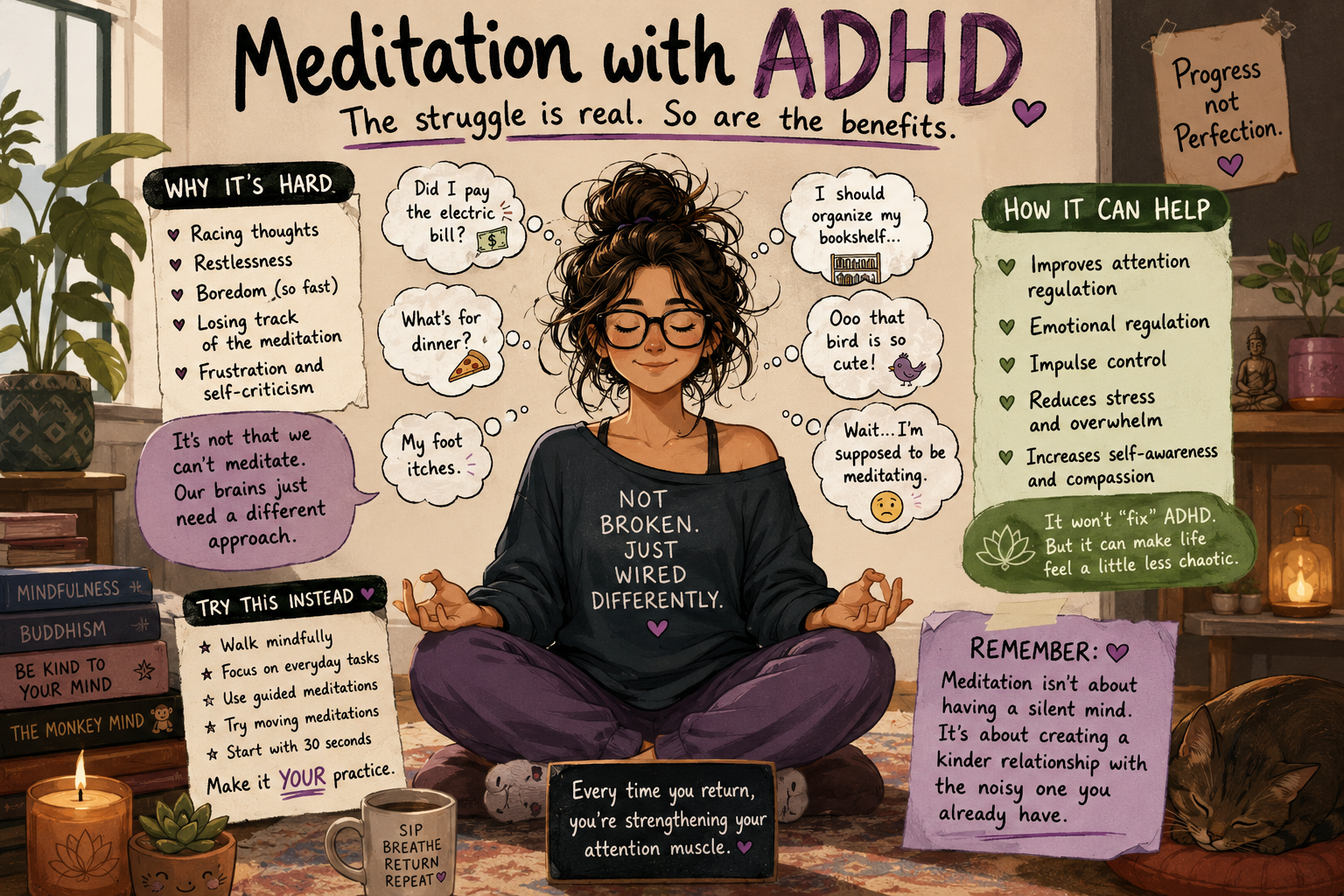 Meditation with ADHD: “You Want Me to Sit Still and Think About Nothing?”